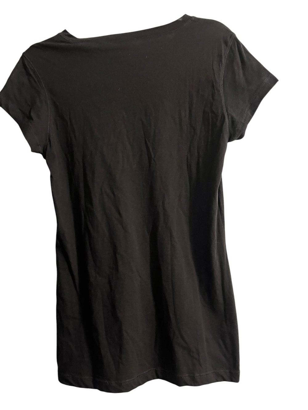 Women’s Black Short Sleeve Crewneck Tee - Picture 2 of 4